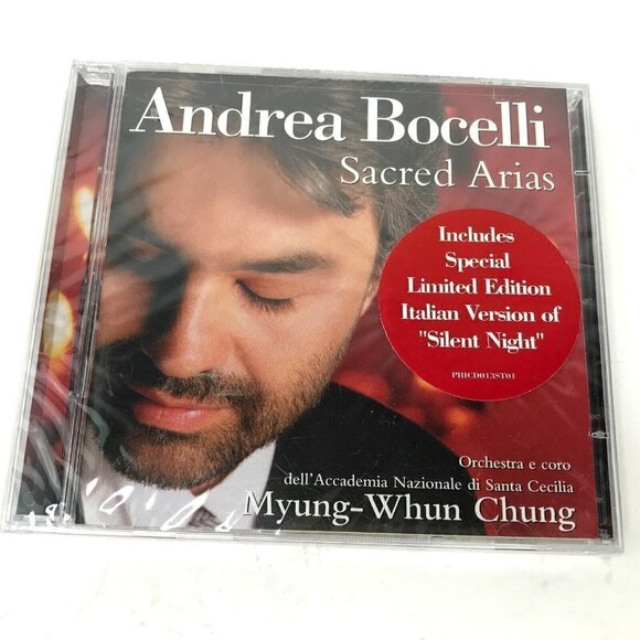 2 New 90s Andrea Bocelli CDs Sacred Arias 1999 and Sogno 1998 The Prayer - Picture 4 of 8